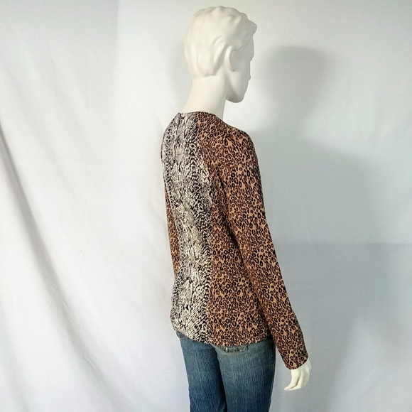 Wren Multi Animal Print Long Sleeve Top - Picture 4 of 8
